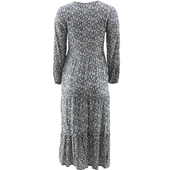 Faherty Isabella Dress Grey in Phantom Ennis Floral Size XS - Picture 10 of 10